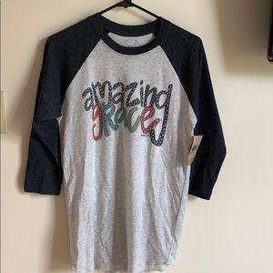 Lucky bird clothing 1/4 length tee